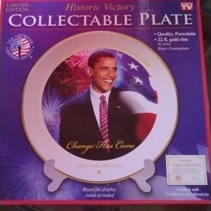 Collectable Plate Obama